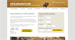 Desktop Screenshot of africasafari.com
